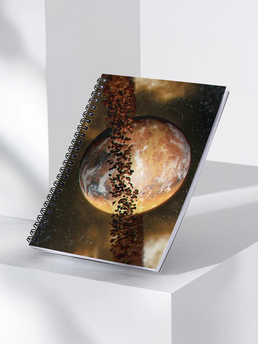 Ringed planet Spiral Notebook product image (3)