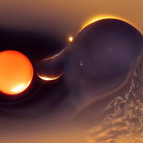 This is a look from outer space at the red giant near earth made with #aiart on the platform @nightcafestudio https://creator...
