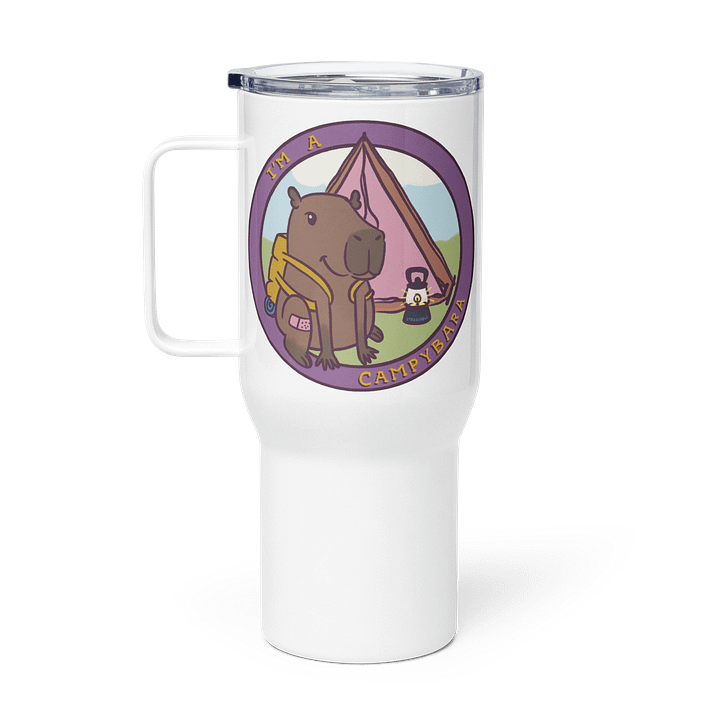 large travel mug : campybara logo product image (1)