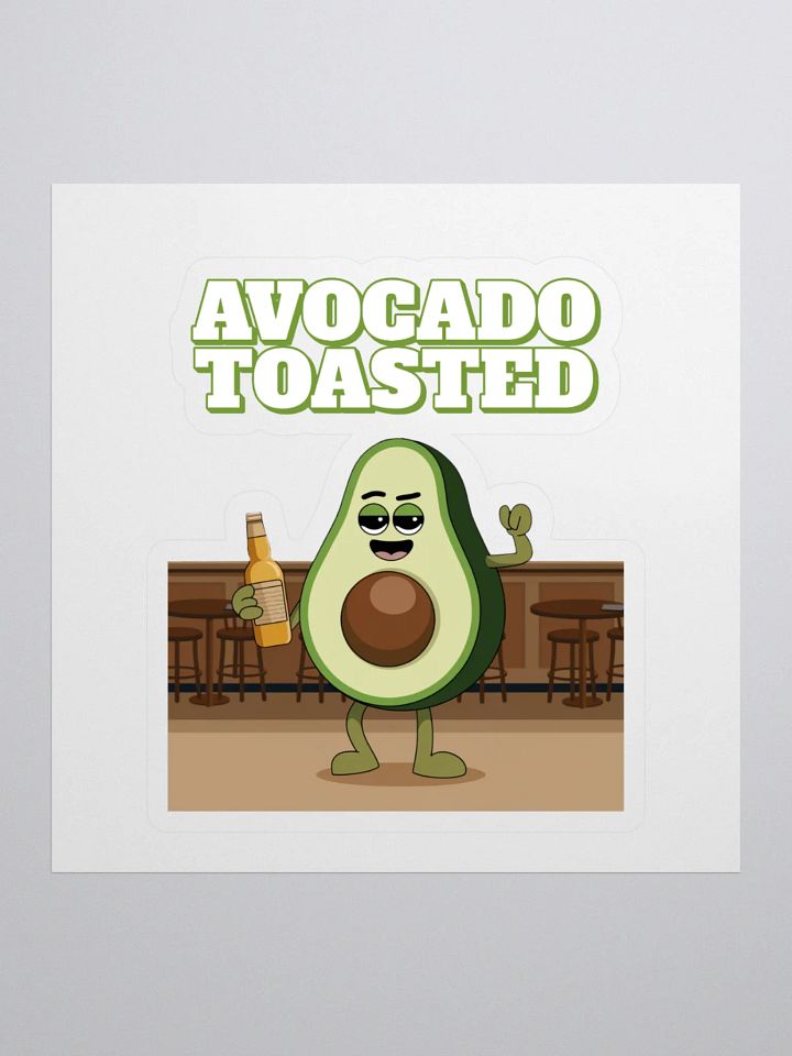 Avocado Toasted Funny Sticker product image (1)
