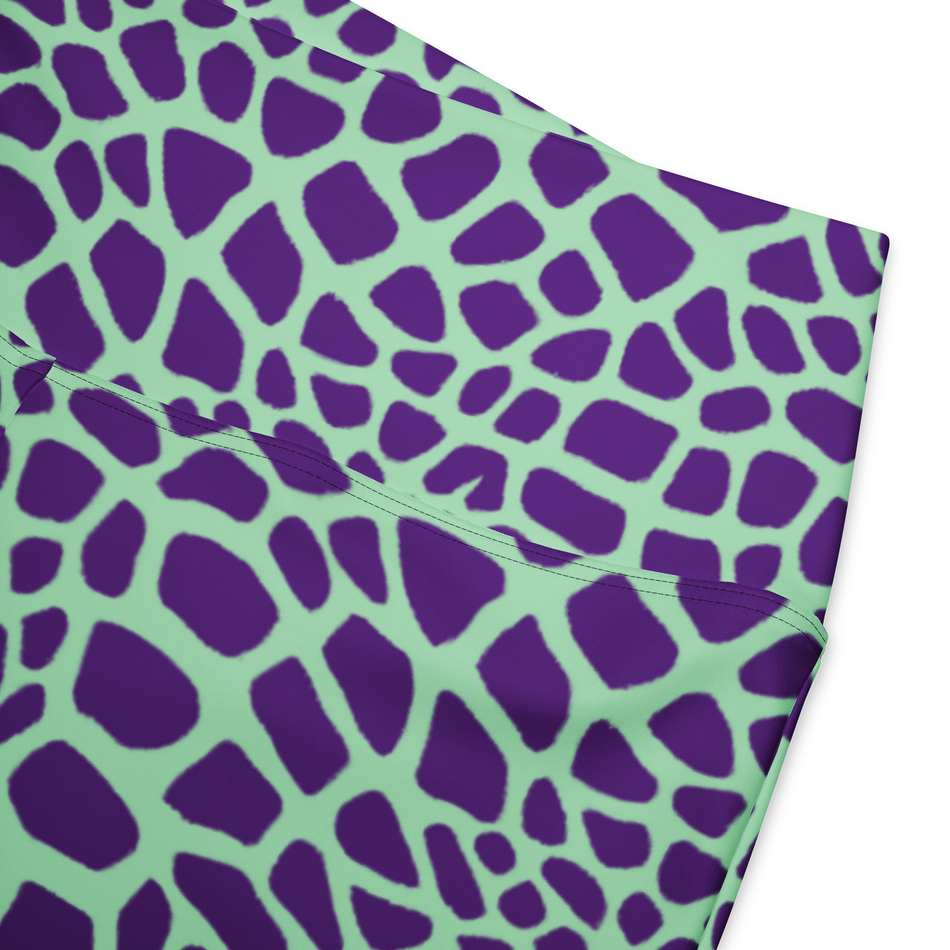 Green Giraffe Flare Leggings product image (4)