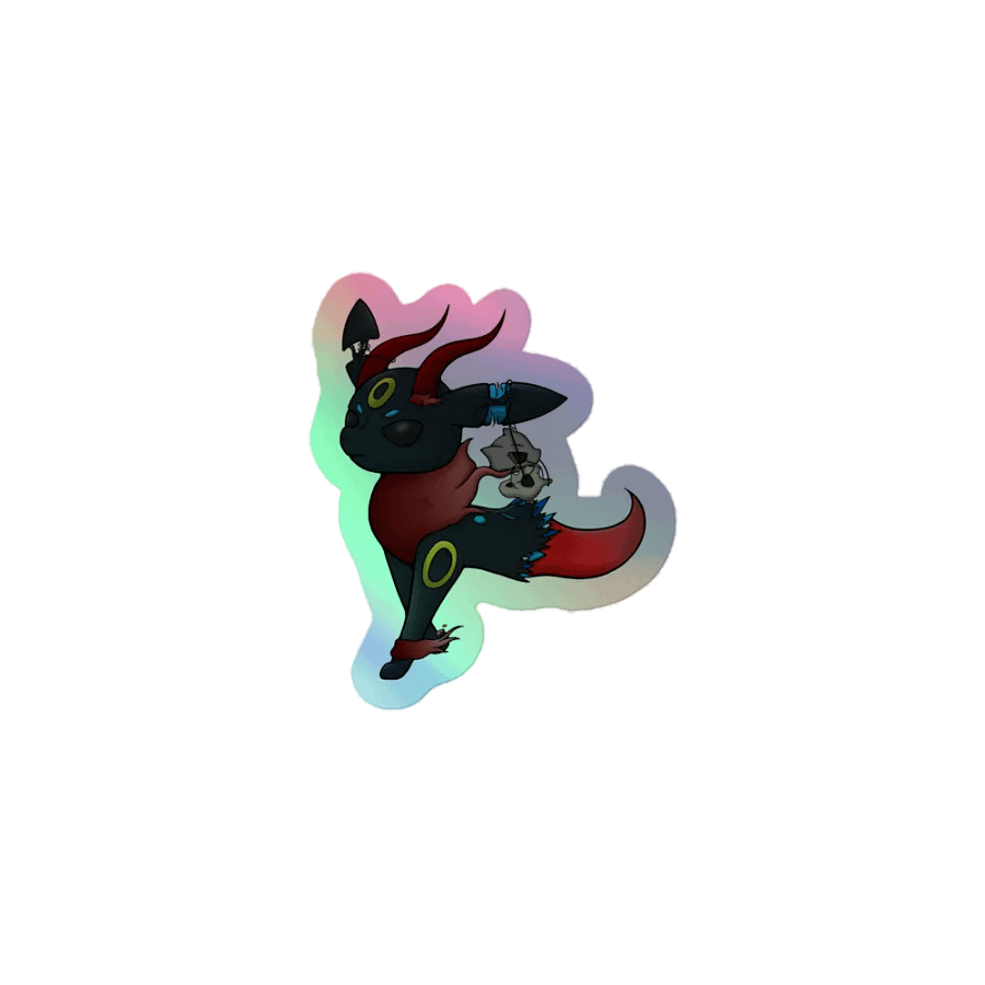 Mythical Fox Pirate Holographic Sticker product image (1)