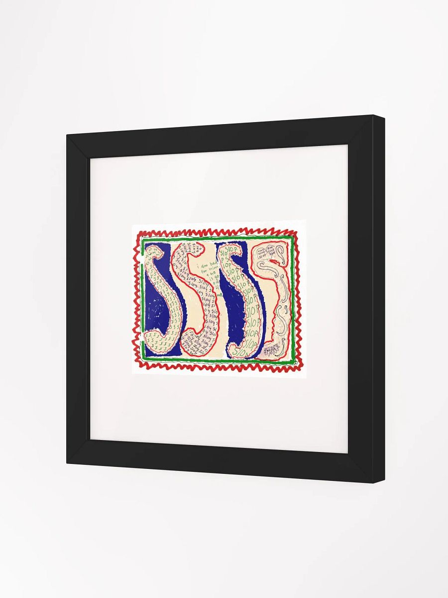 S's in bric brac Panel Card Print Framed product image (2)