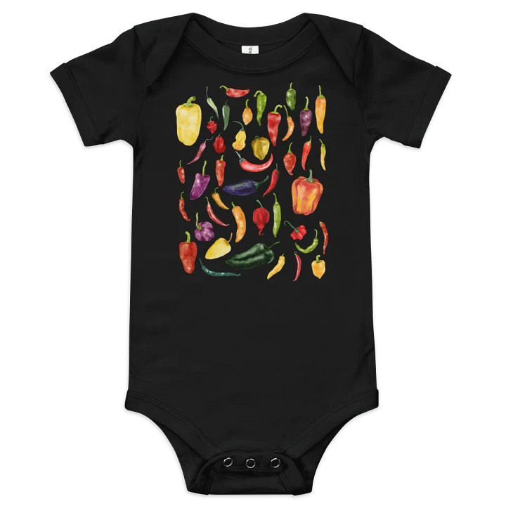 Chili Pepper Collage Baby Bodysuit product image (1)