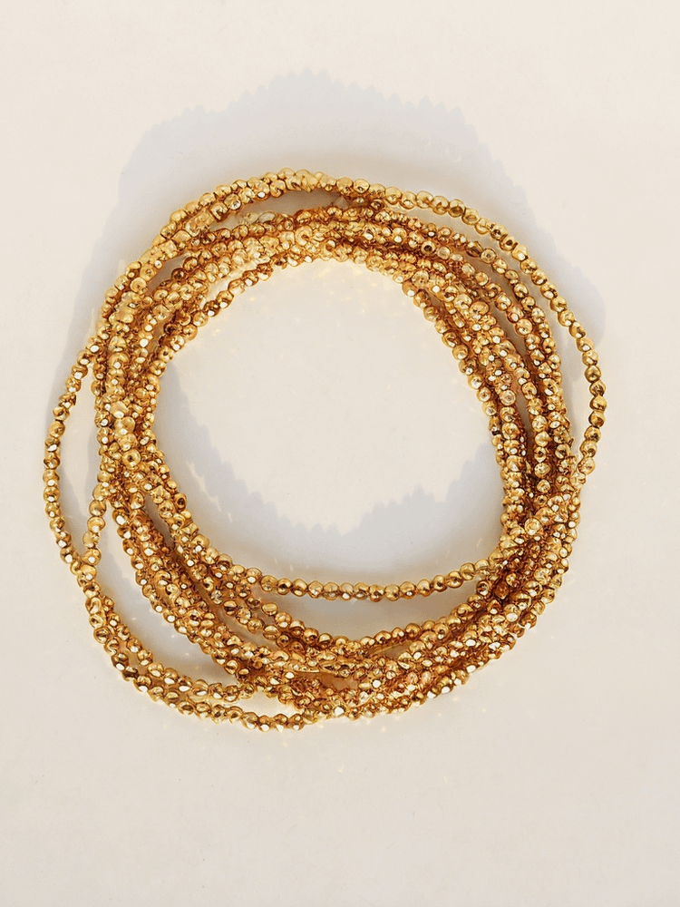 Mini Ball Beads Bracelet | 18K Gold Plated product image (7)