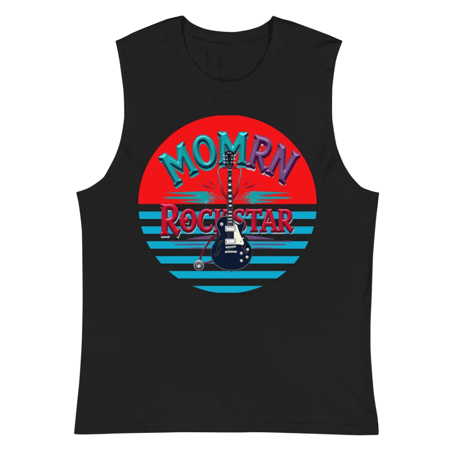 Rockstar Mom RN Sunset Muscle Tank product image (3)