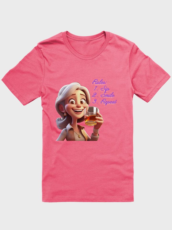Rules are Sip, Smile & Repeat - Ladies TShirt product image (6)