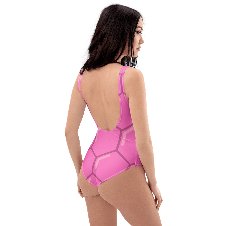 Pink Hexagon One-Piece Swimsuit product image (6)