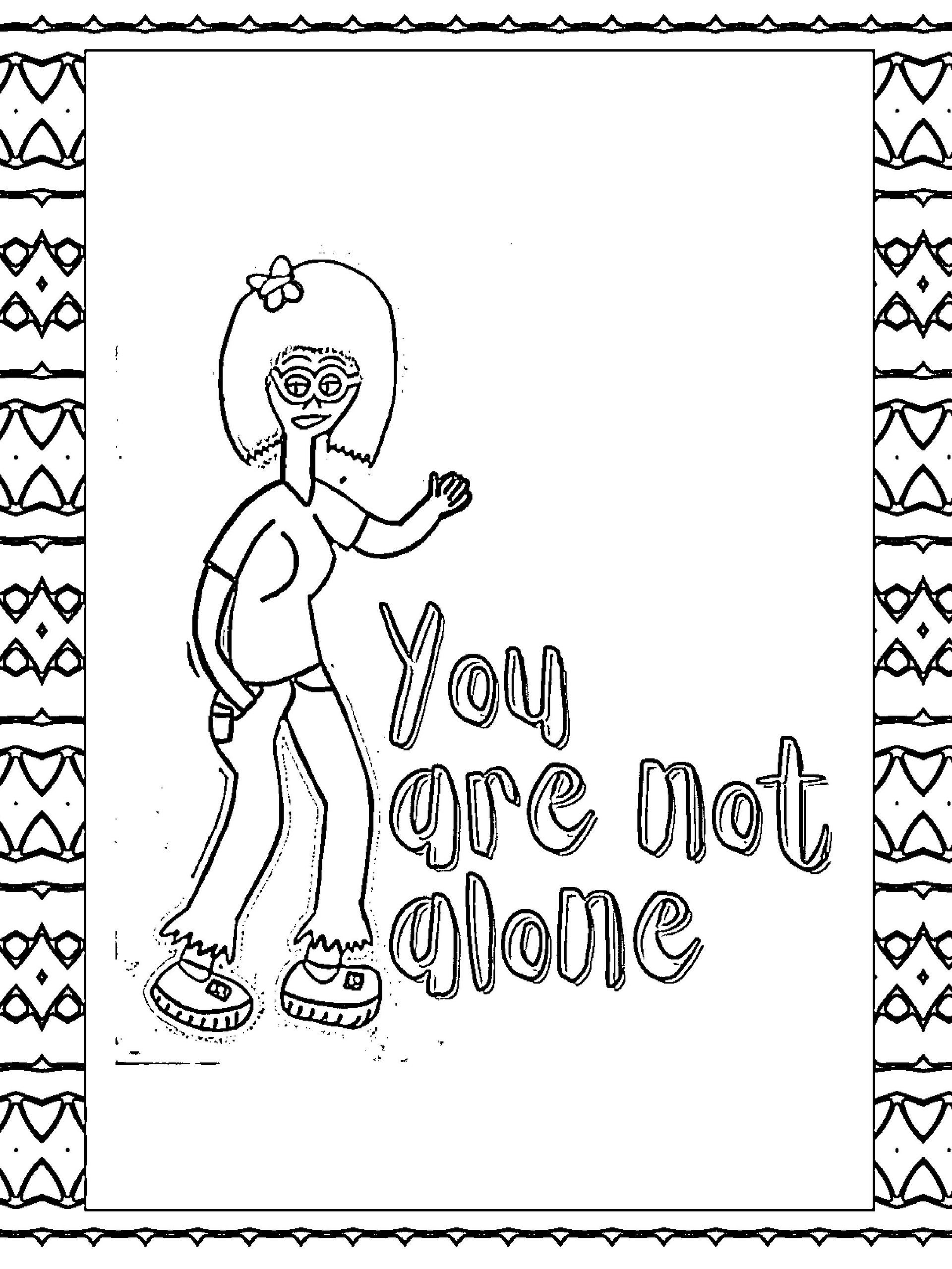 40 Positive Self Esteem Quotes Coloring Journal: Affirmations and Self Confidence Quotes and Patterns to Color for Young Women product image (7)