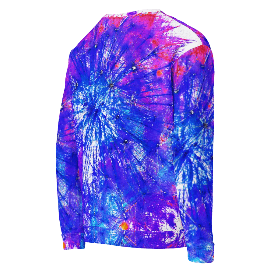 Abstract Bright Neon Dandelion Seeds Unisex Sweatshirt product image (6)