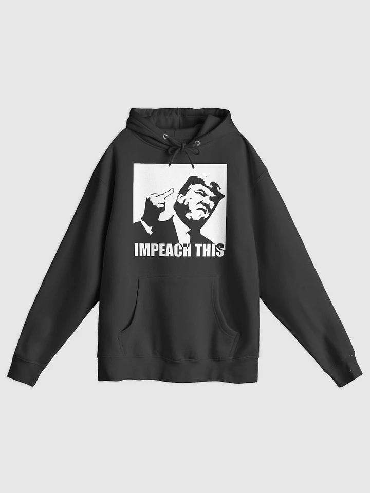 Impeach This with Maga Back Black Hoodie product image (2)