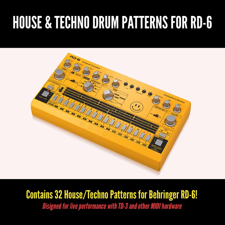 House & Techno Drum Patterns for RD-6 product image (2)