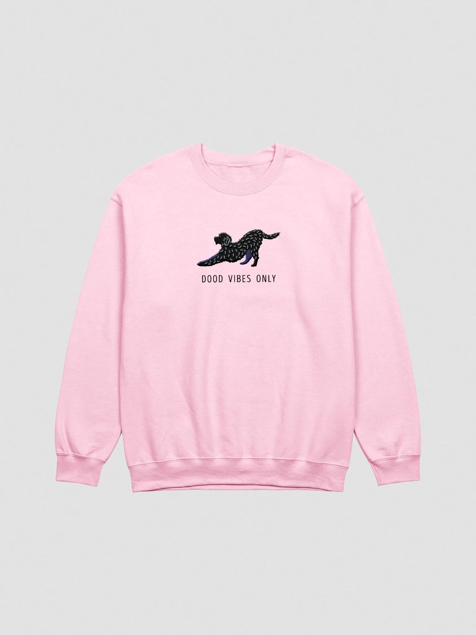 Dood Vibes Only Sweatshirt (Embroidered) of a Labradoodle(Black) product image (4)