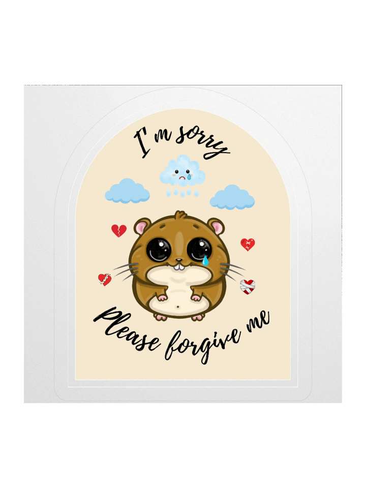 I’m Sorry – Sad Hamster Apology Sticker product image (1)