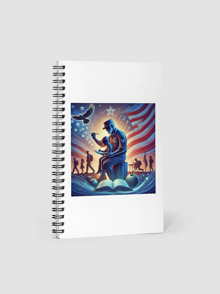Patriotic Painter Spiral Notebook product image (1)