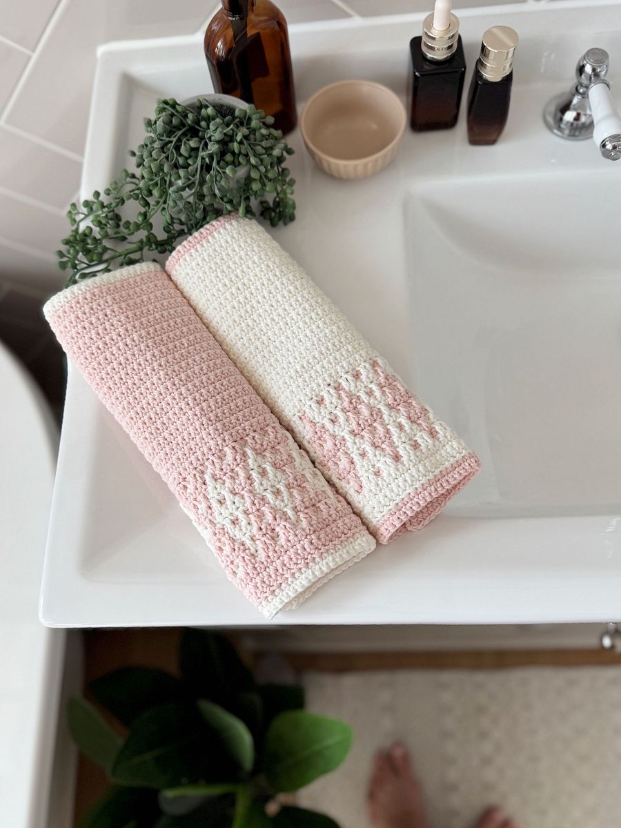 CROCHET PATTERN & VIDEO - 5 Inset Mosaic Crochet Washcloth Patterns product image (8)