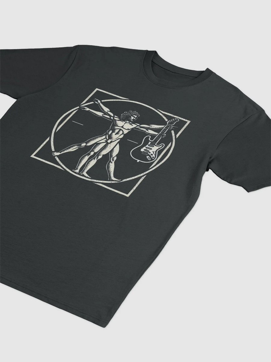 Guitar Da Vinci Vitruvian Man Guitar Player Musicians T-Shirt product image (2)