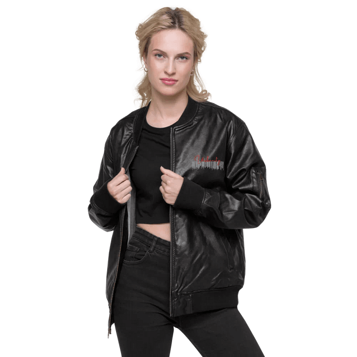 Threadfast Apparel Faux Leather Bomber Jacket (v2) product image (1)