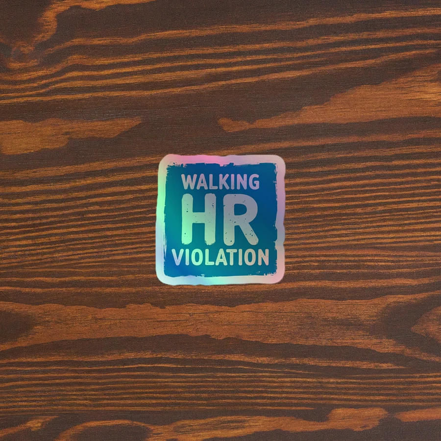 Walking HR Violation Holographic Sticker Sheet product image (3)