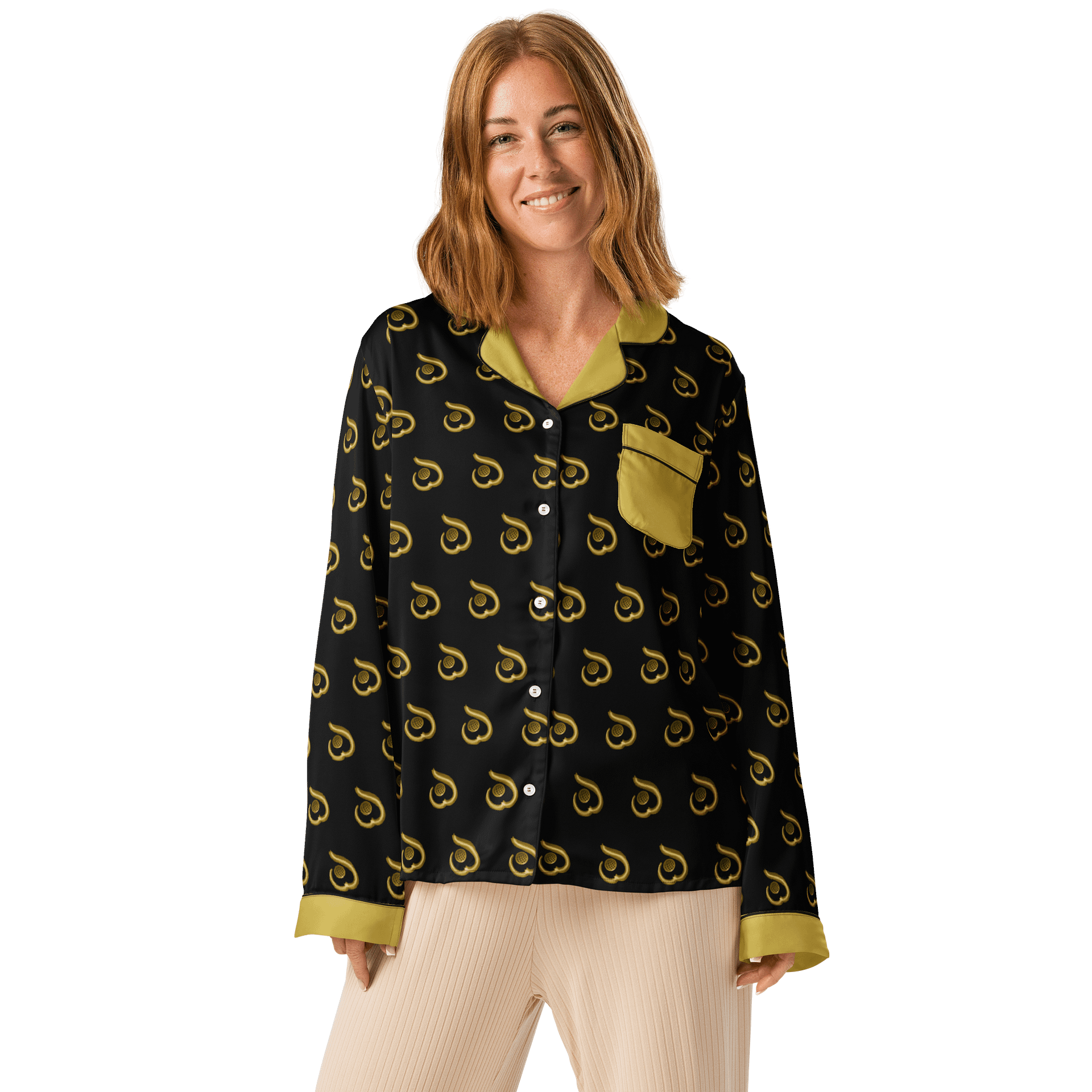 WILLOWISP Base Opp Patterned Long Sleeve Pajama Top product image (1)