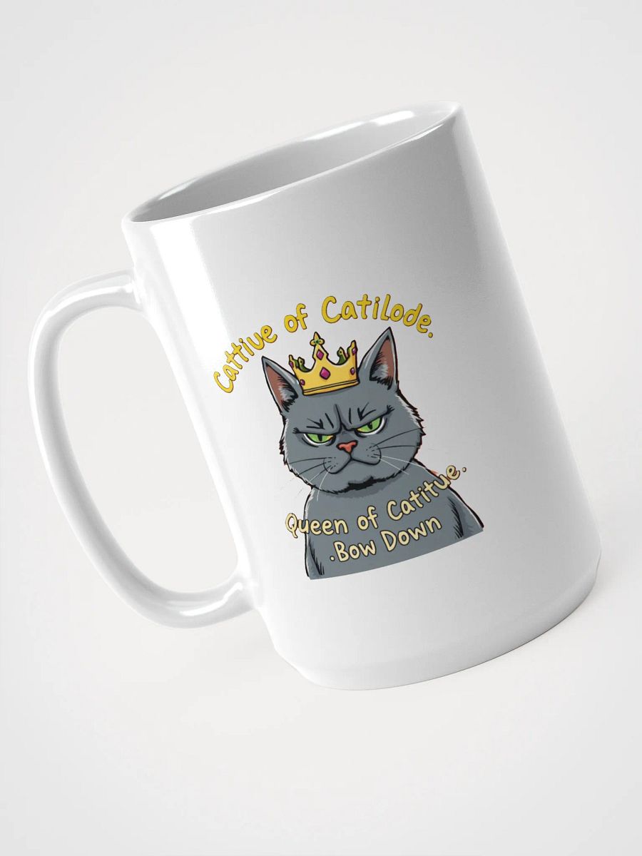 Cattitude Queen: Bow Down to Feline Royalty Mug product image (4)