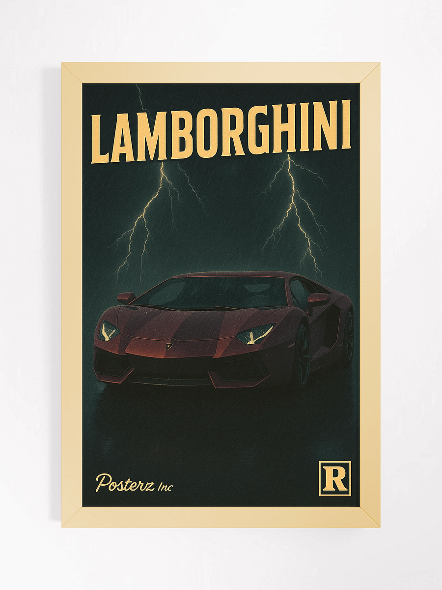 Lambo Thunder Cinematic Speed Poster product image (2)