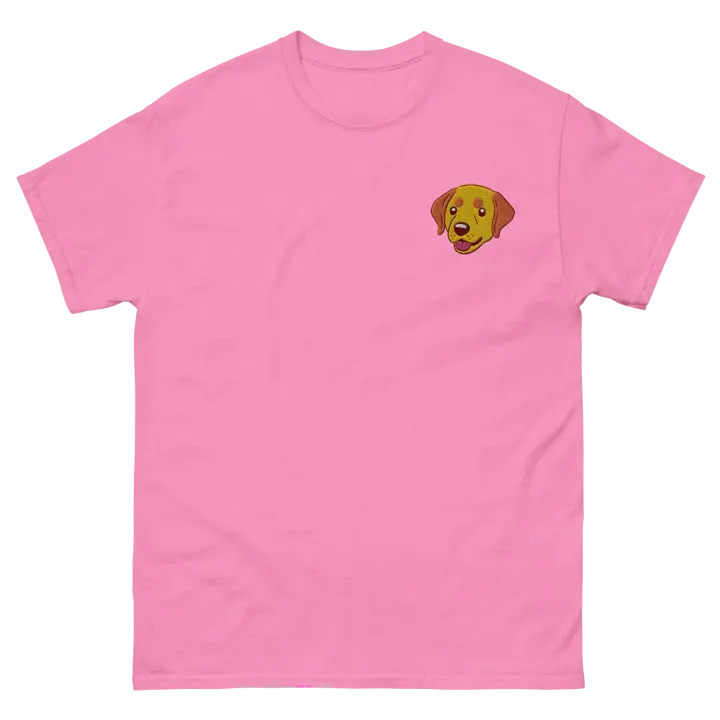 Happy Labrador Retriever Dog Embroidered T-Shirt product image (2)