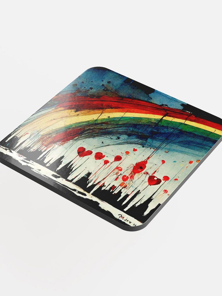 Rainbow Chaos Cork Coaster product image (4)