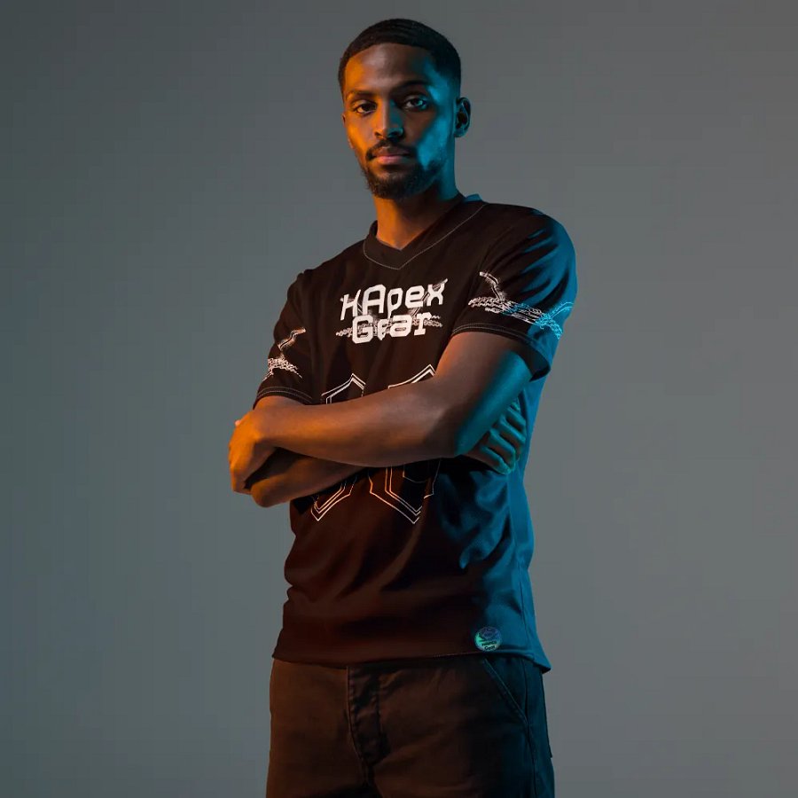 Capital SYNC - Black - Recycled Unisex Sports Jersey - White HApex Gear Black Logo product image (11)