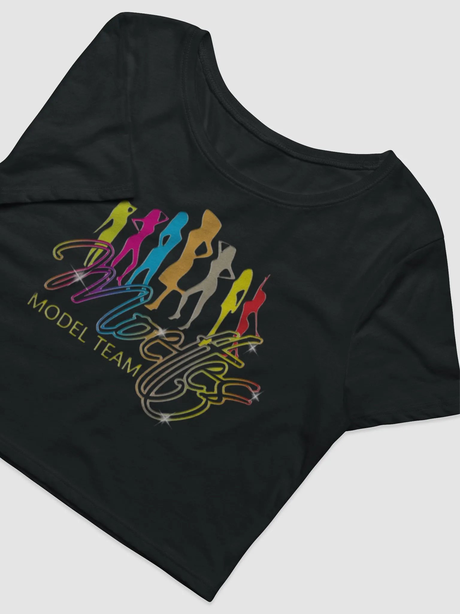 MOETTES PASSION CROP TEE BLK (MODEL TEAM EDITION) product image (7)
