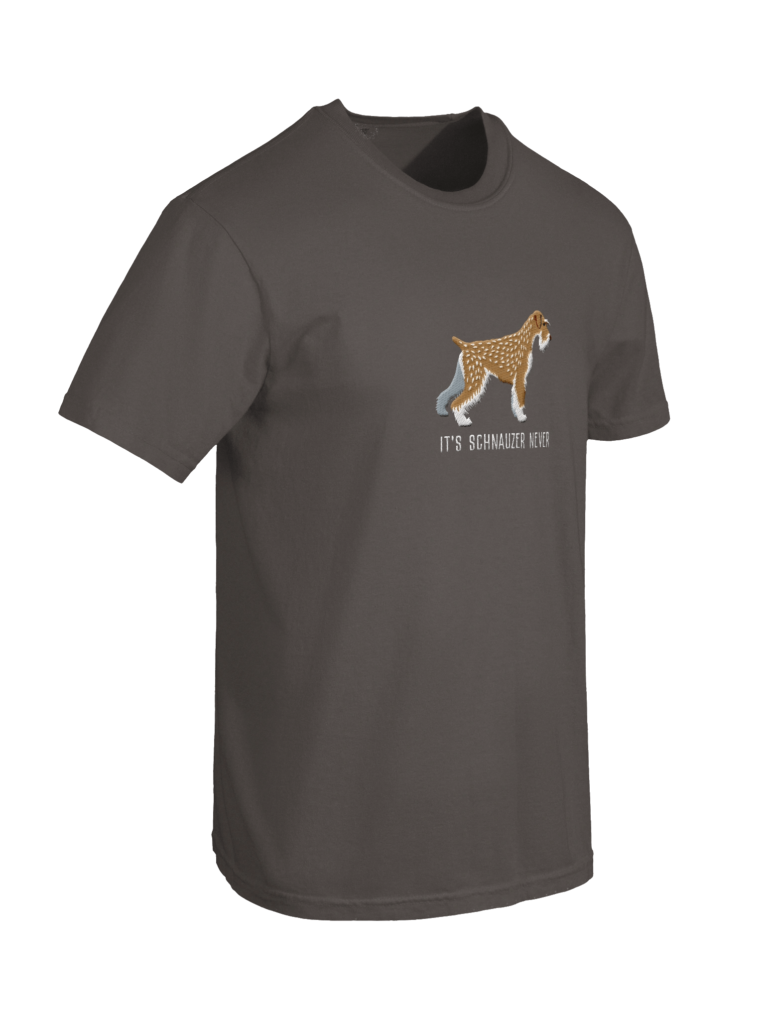 It's Schnauzer Never T-Shirt(Embroidered) of a Standard Schnauzer(Wheaten/Brown) product image (43)