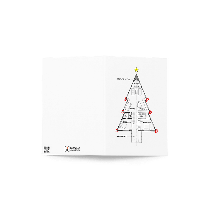 Christmas Tree Floor Plan Card product image (2)