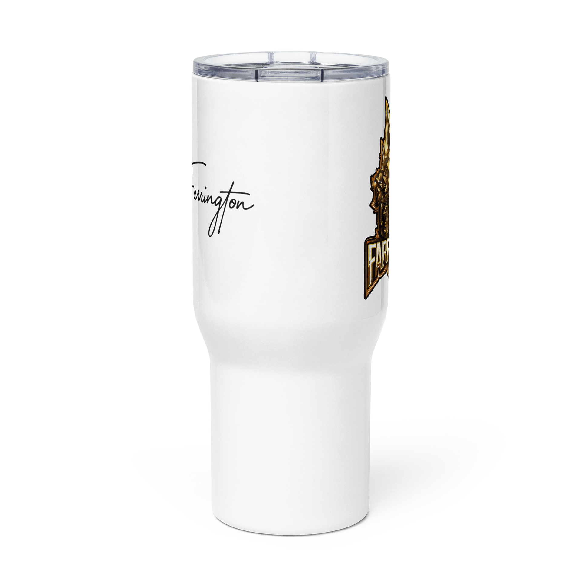 Golden Wolf Emblem Travel Mug product image (3)