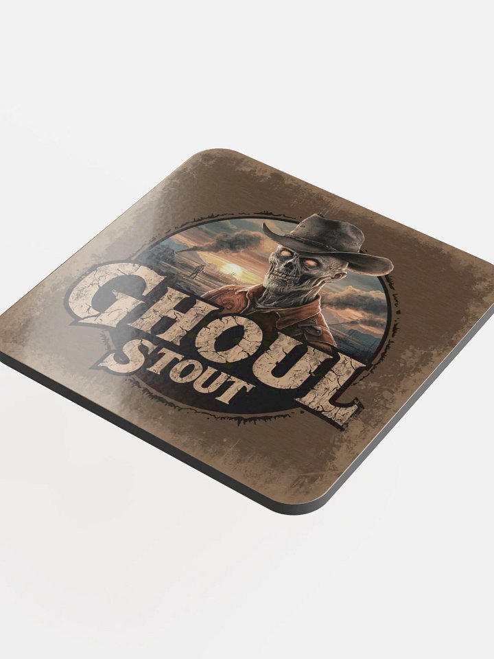 Ghoul Stout - Glossed Cork Coaster product image (1)