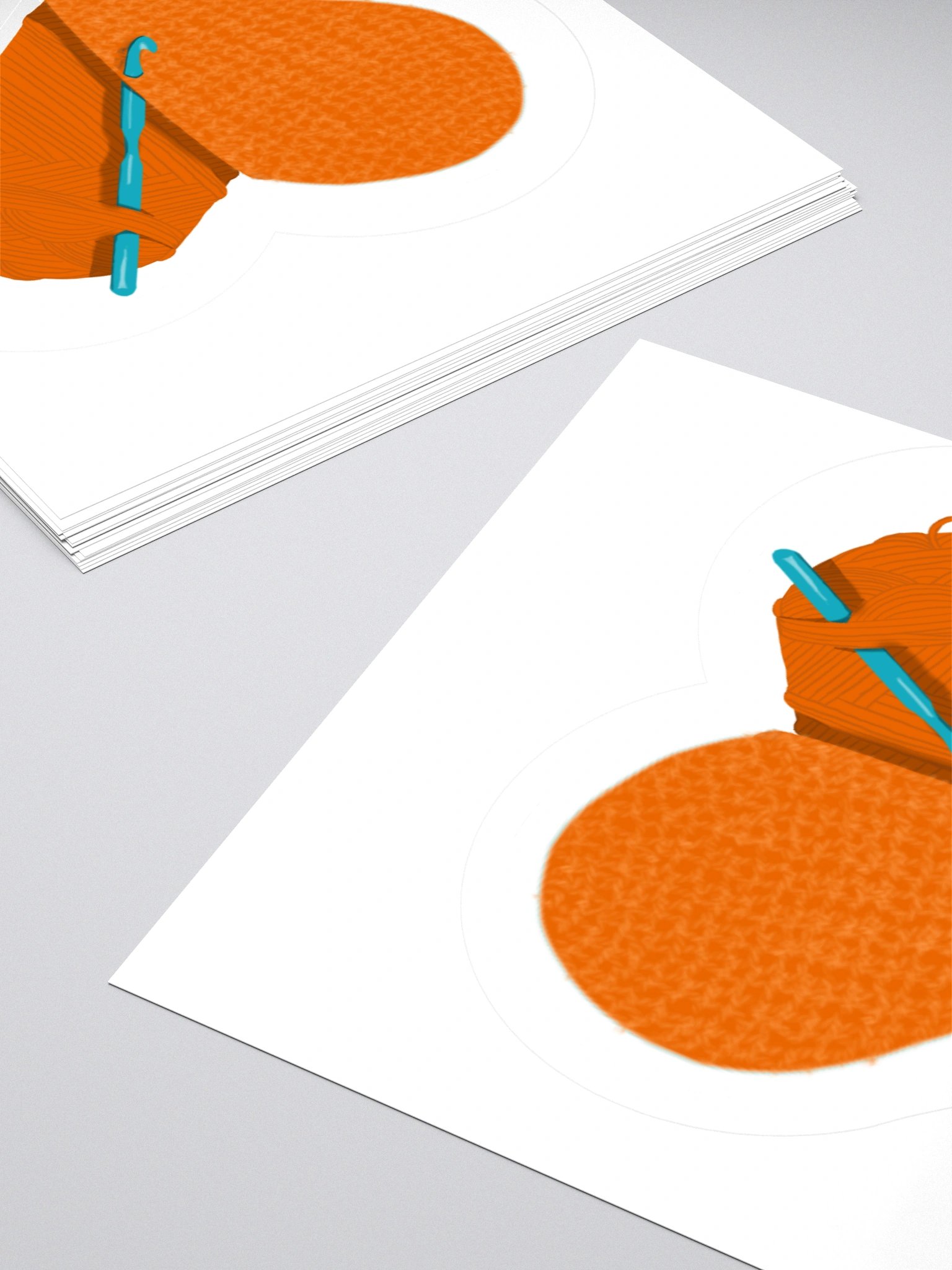 Crochet Love - Orange Sticker product image (10)