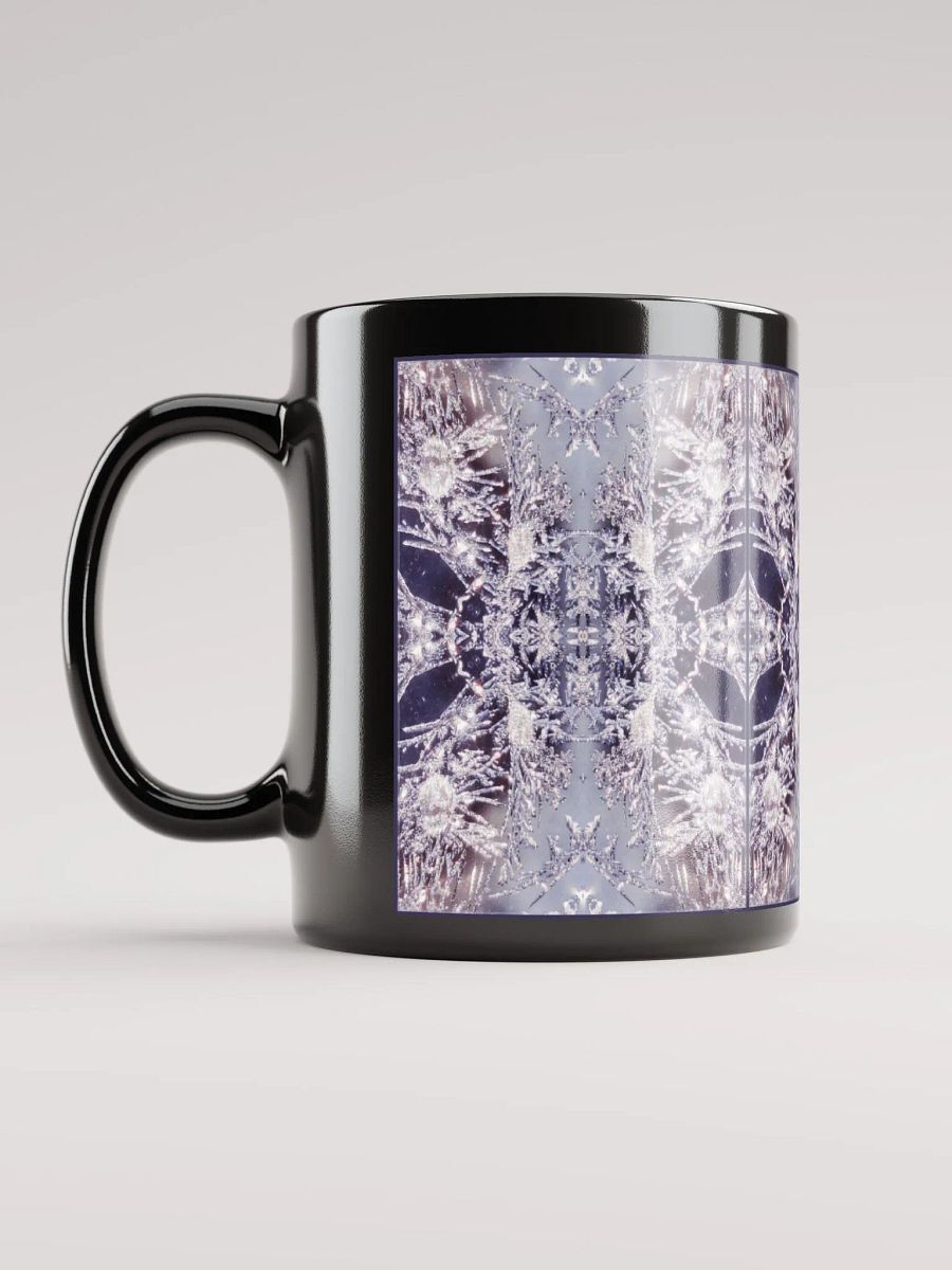 Nature Mandala Mug, Frost Mandala, Frosty Windows, Nature Art Cup, Psychedelic Kaleidoscope Artwork, 11 oz product image (6)