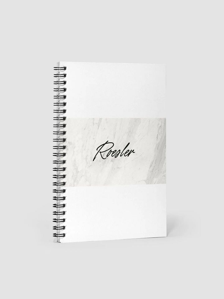 Marble Script Spiral Notebook product image (1)