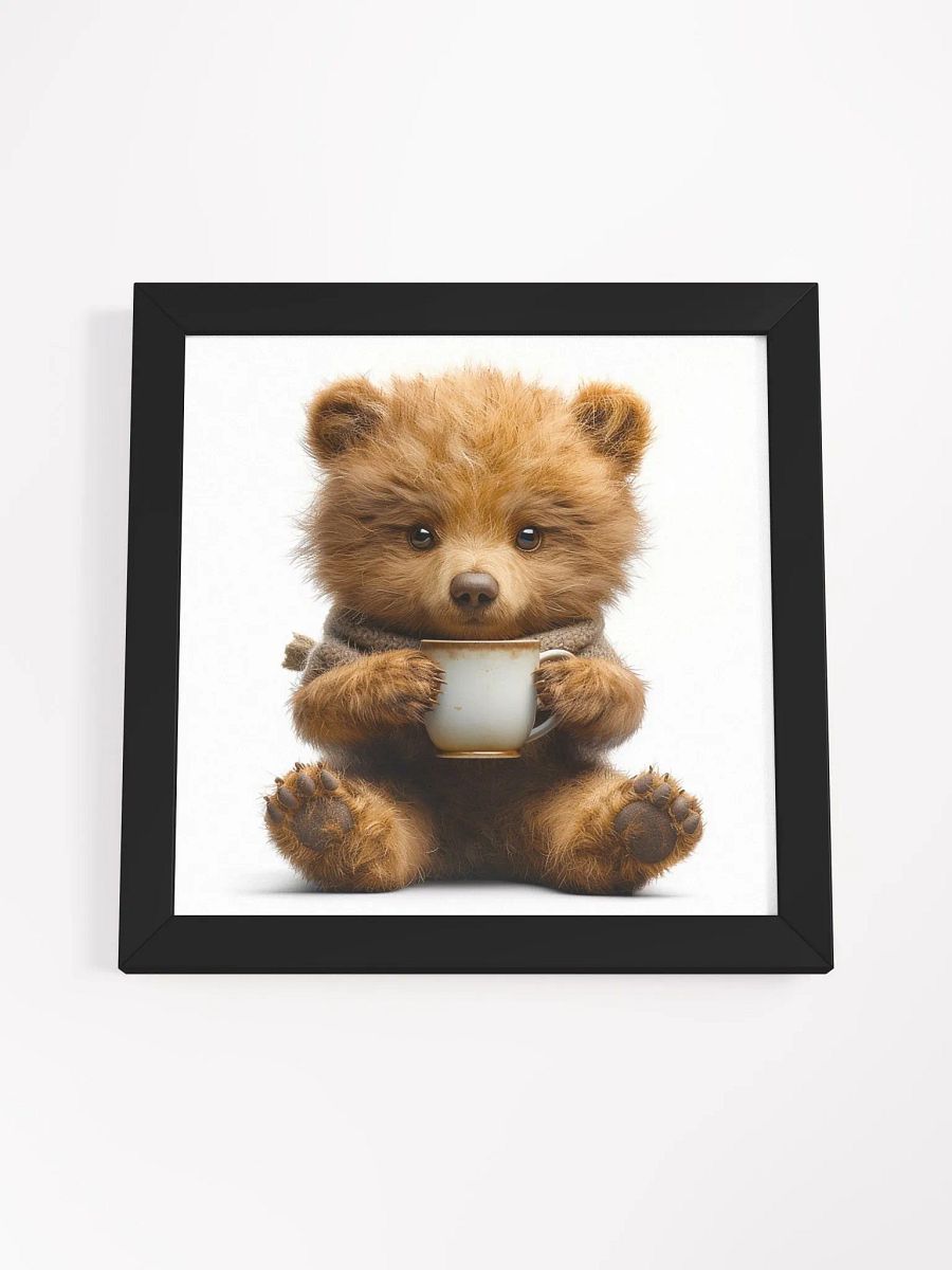 Coffee Lover Cute Teddy Bear Art product image (3)