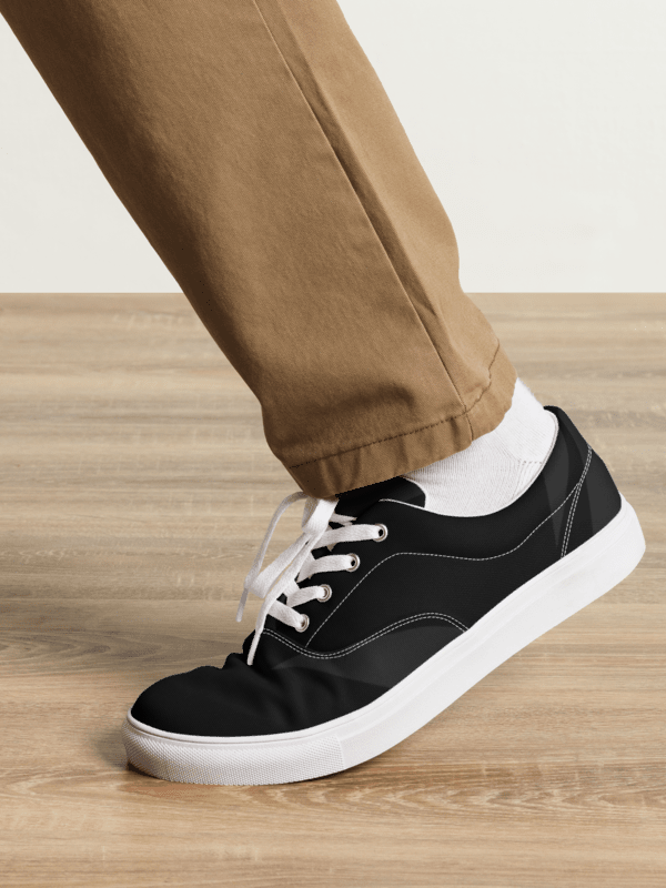Men's Lace-Up Black Abstract Shoes product image (3)