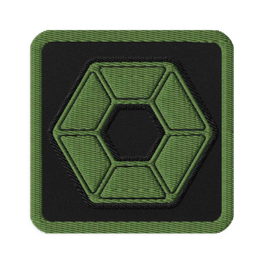 Green Pixel Embroidered Patch product image (1)