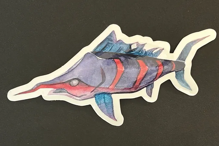 Shadow Stormfish Vinyl Sticker product image (1)