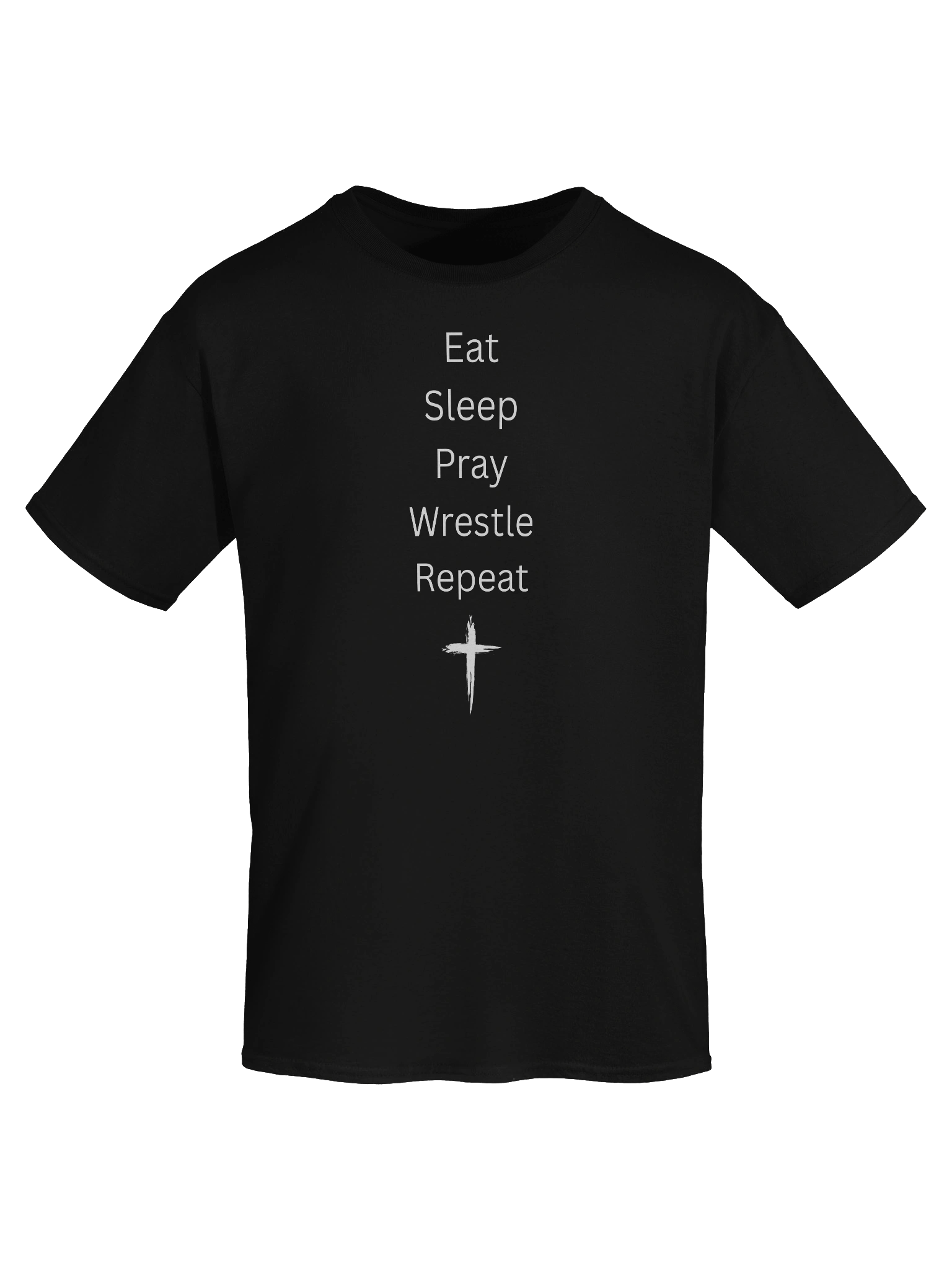 Eat Sleep Pray Wrestle Repeat T-Shirt product image (43)