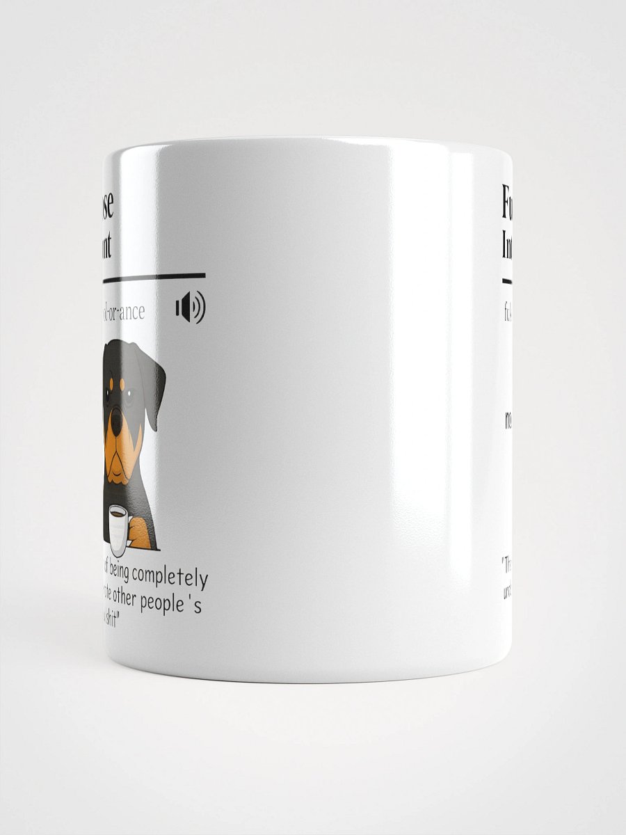 Intolerant Rottweiler - White Glossy Mug product image (5)