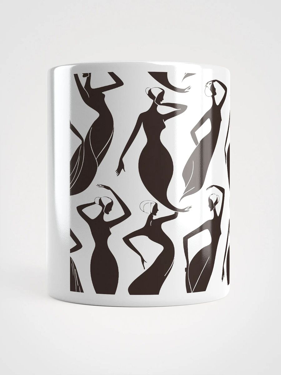 Abstract Female Silhouettes White Glossy Mug product image (14)
