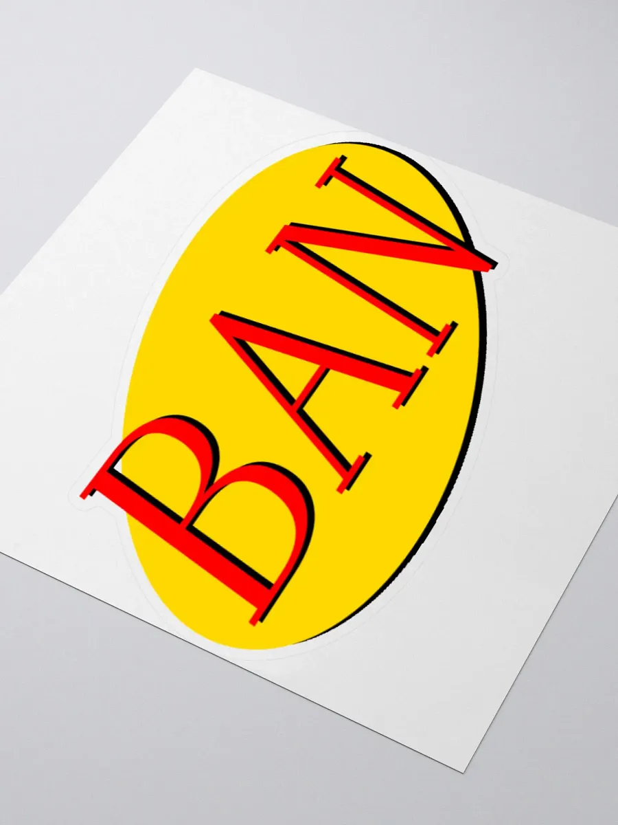 BAN Logo Sticker product image (3)