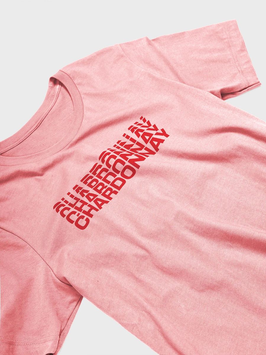 Chardonnay Lovers Faded Text T-Shirt – Wine Aesthetic for Tastemakers product image (5)