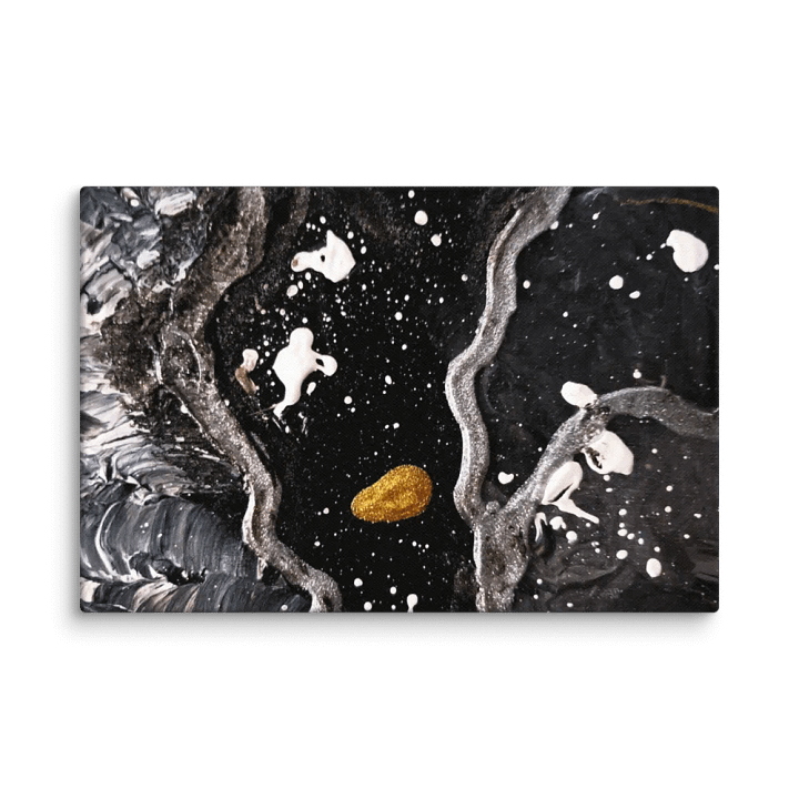 Golden Waves Abstract Canvas product image (5)