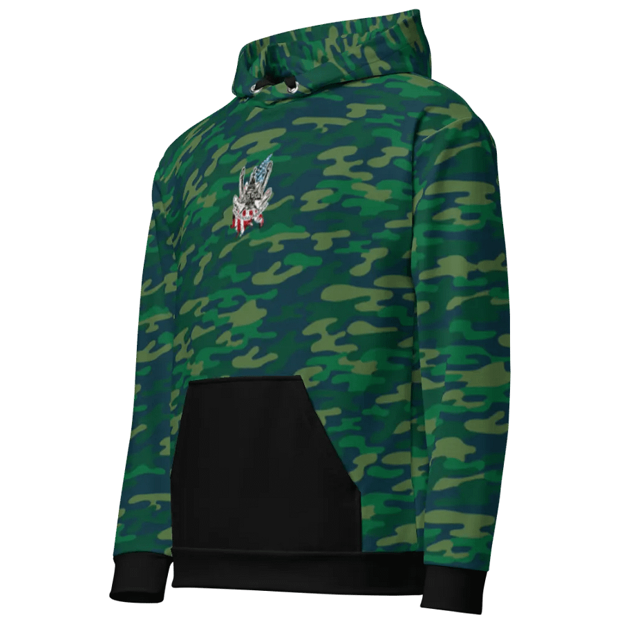 Teal Camouflage Athena Tug & CE Flage Hoodie product image (12)