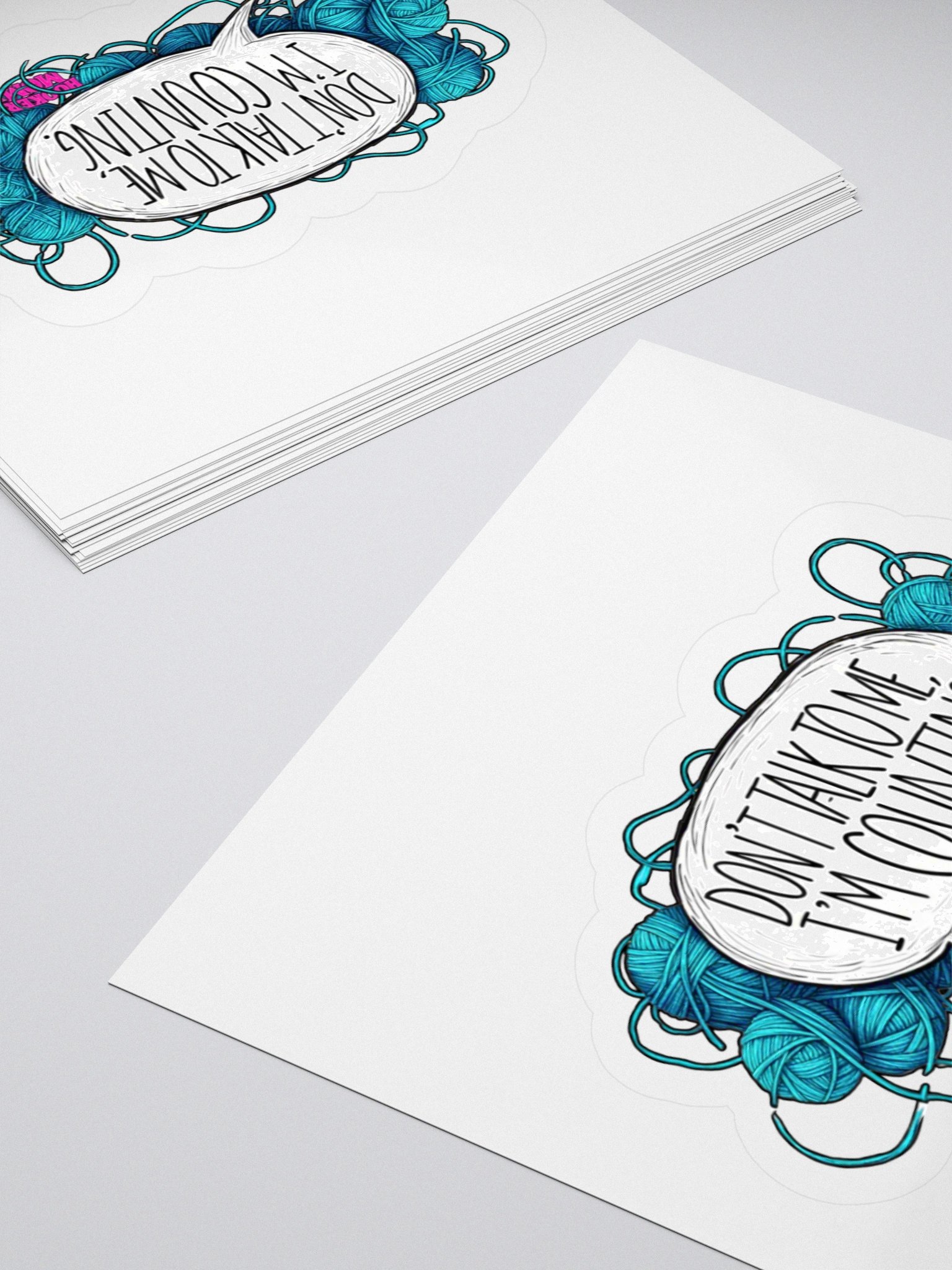 DON’T TALK TO ME, I’M COUNTING. – Hooker Mom™ Sticker product image (10)