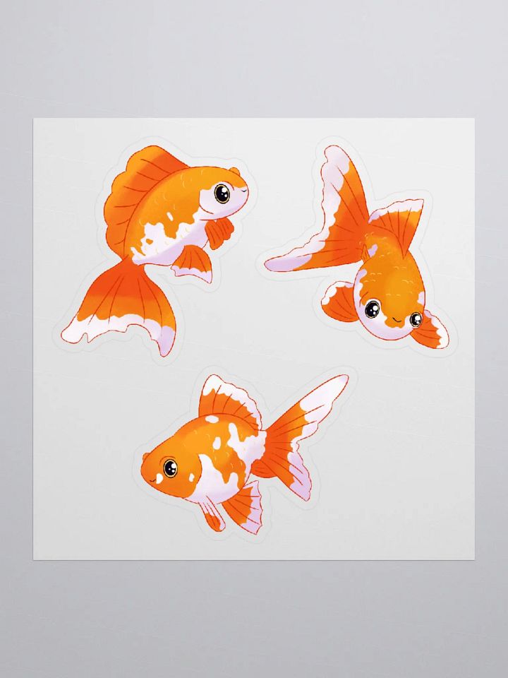 Whimsical Goldfish Delight Kiss Cut Stickers product image (2)